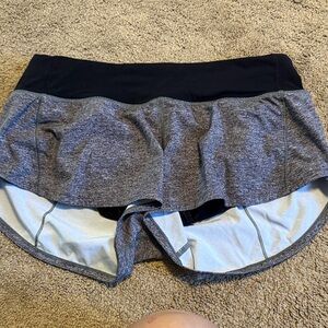 lululemon athletica Women's Skort - Black and Heather Gray